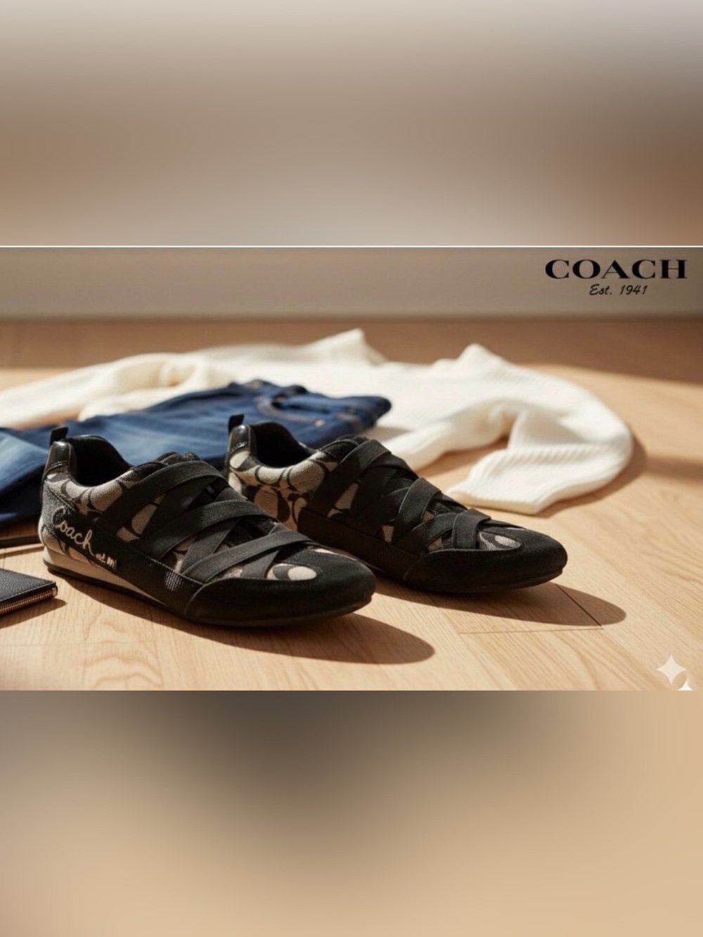 Coach Women’s Harmonie Logo Sneaker Sz. 7